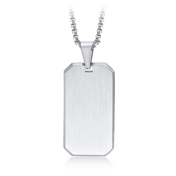 Men's Military Dog Tag Collar