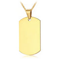Military Collar with Gold Plate