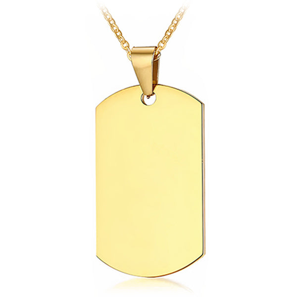 Military Collar with Gold Plate