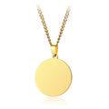 Military Collar with Round Dog Tag