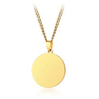 Military Collar with Round Dog Tag