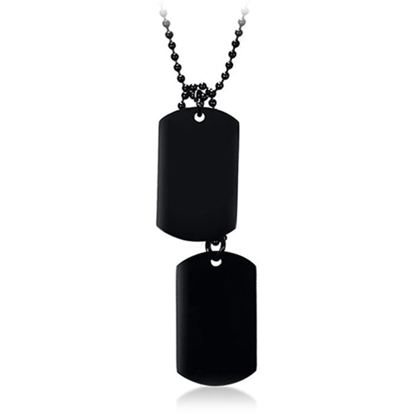 Stainless steel military dog ​​tag necklace