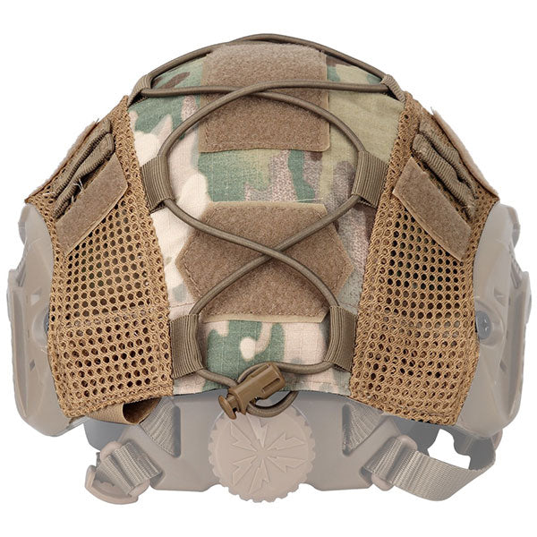 Multicam Tactical Helmet Cover with Mesh