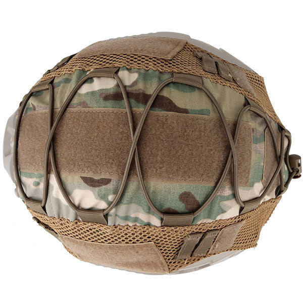 Multicam Tactical Helmet Cover with Mesh