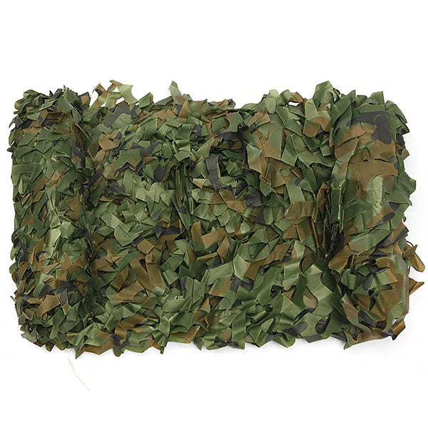 Woodland Camo Leaf Cut Concealment Netting