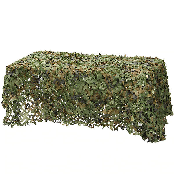 Woodland Camo Leaf Cut Concealment Netting