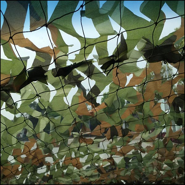Woodland Camo Leaf Cut Concealment Netting