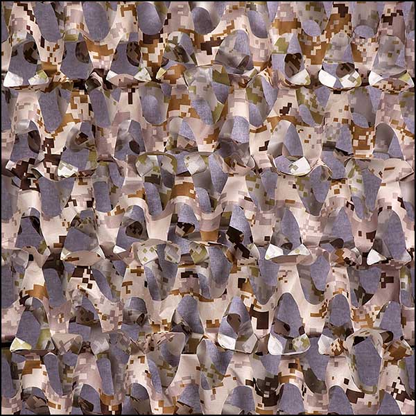 Brown 3D Leaf Camouflage Netting for Hunting