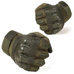 Men's Olive Green Hard Knuckle Tactical Gloves