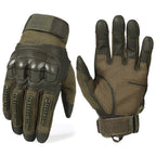 Men's Olive Green Hard Knuckle Tactical Gloves