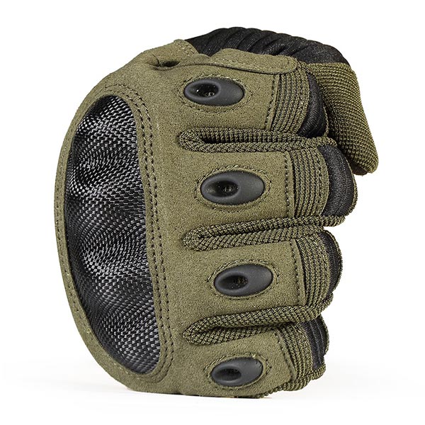 Military Olive Green Tactical Hard Knuckle Gloves