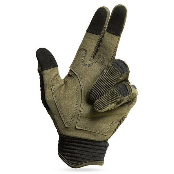 Military Olive Green Tactical Hard Knuckle Gloves