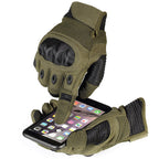 Military Olive Green Tactical Hard Knuckle Gloves