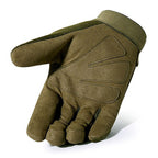 Olive Green Tactical Gloves with Padded Knuckles