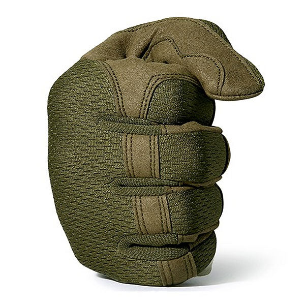 Olive Green Tactical Gloves with Padded Knuckles