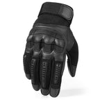 Black Tactical Gloves with Padded Knuckles