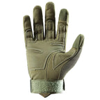 Olive Green Padded Tactical Gloves
