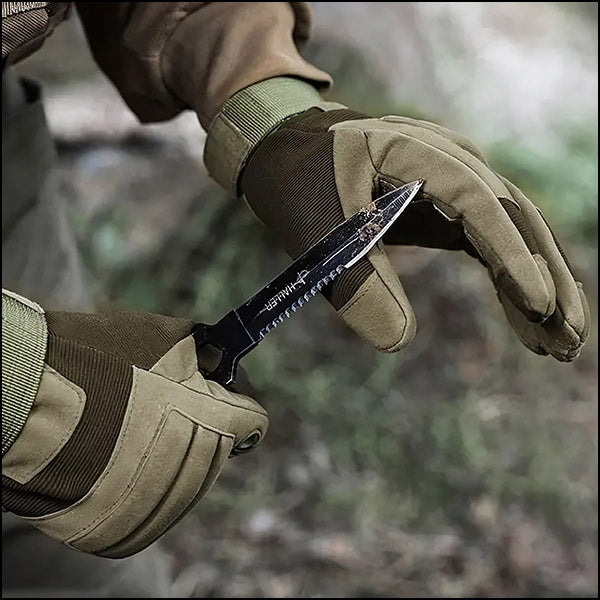 Olive Green Padded Tactical Gloves