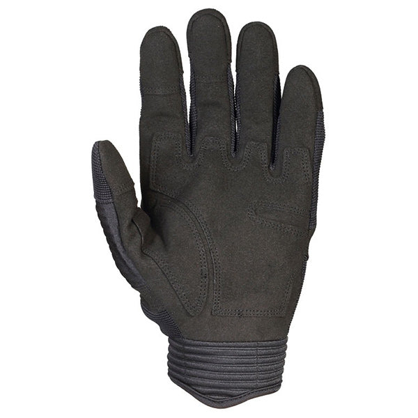 Black Full Finger Tactical Gloves with Knuckle Armor