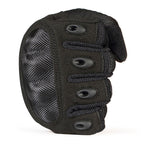 Black Full Finger Tactical Gloves with Knuckle Armor
