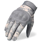 Grey Digital Camo Tactical Gloves with Knuckle Protection