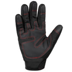 Black Windproof Riding Gloves with Padded Knuckles
