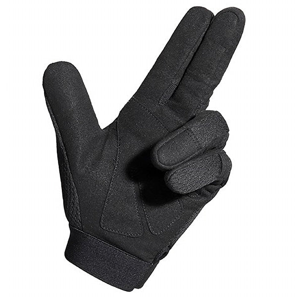 Black Utility Full Finger Gloves with Adjustable Wrist