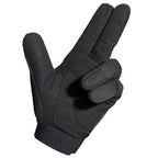 Black Utility Full Finger Gloves with Adjustable Wrist