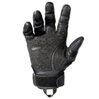 Heavy-Duty Black Tactical Gloves with Knuckle Armor