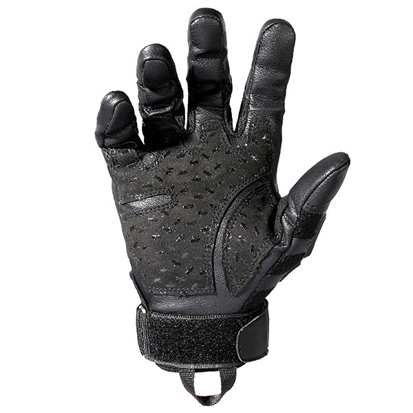 Heavy-Duty Black Tactical Gloves with Knuckle Armor