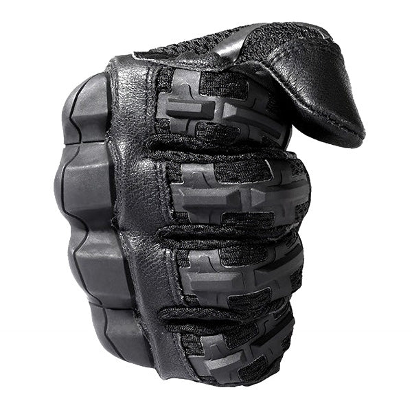 Heavy-Duty Black Tactical Gloves with Knuckle Armor