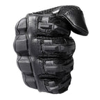 Heavy-Duty Black Tactical Gloves with Knuckle Armor