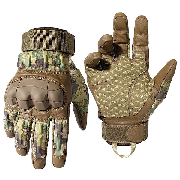 Digital Camo Tactical Gloves with Knuckle Protection