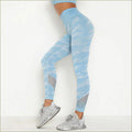 Blue Camouflage Leggings