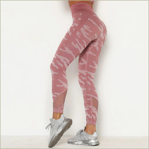 Pink Camouflage Leggings