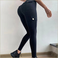 Black Military Cargo Leggings