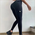 Black Military Cargo Leggings