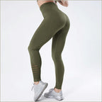 Green Military Leggings