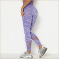 Purple Camouflage Leggings