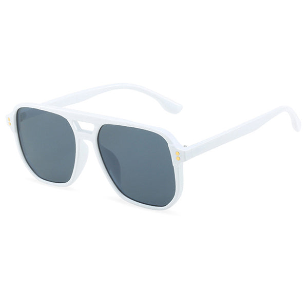 White Aviator Sunglasses