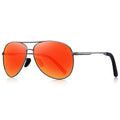 Orange Aviator Sunglasses