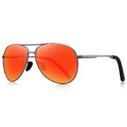 Orange Aviator Sunglasses