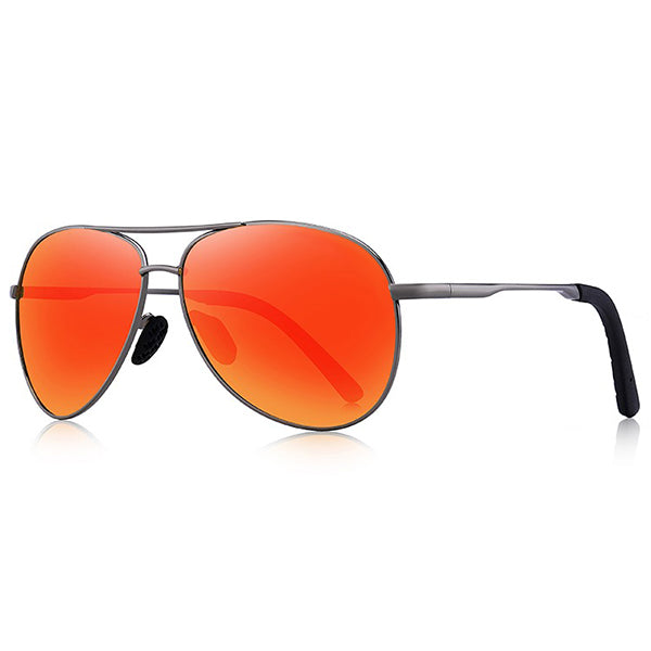 Orange Aviator Sunglasses