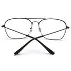 Black Metal Aviator Blue Light Glasses