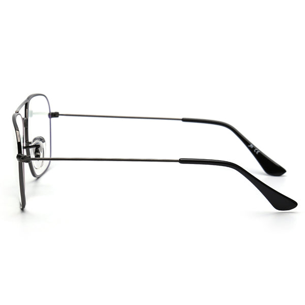 Black Metal Aviator Blue Light Glasses