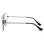 Black Metal Aviator Blue Light Glasses