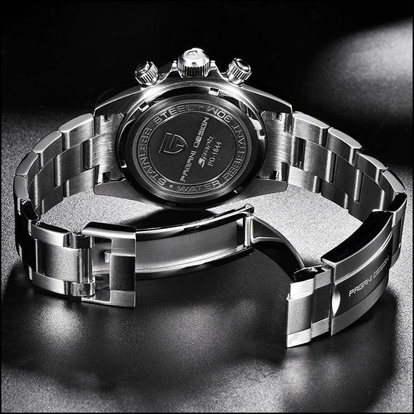 Pagani Design Men's Panda Dial Chronograph Watch
