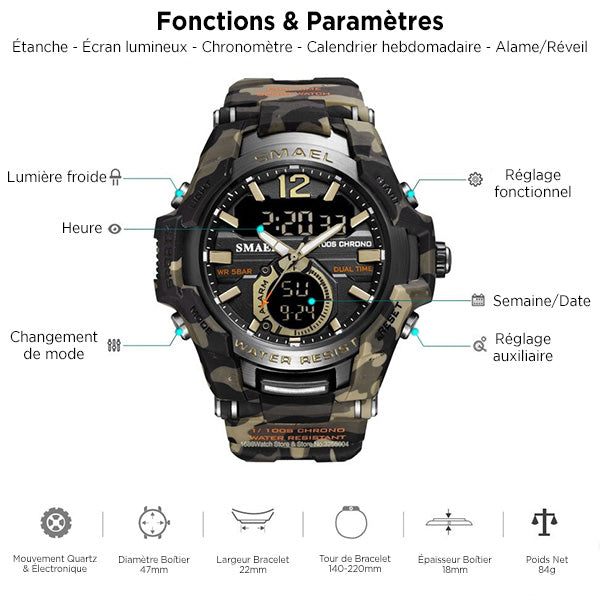 Camouflage Military Watch