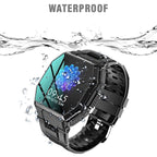 Rugged Olive Green Tactical Smartwatch