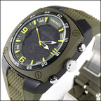 Olive Green Digital Analog Sport Watch